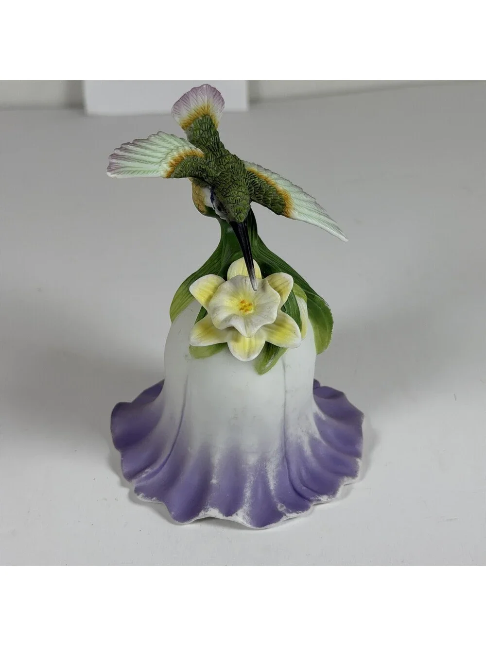 Vintage 2000 Avon Porcelain Hummingbird Bell Collectible Figurine S-2